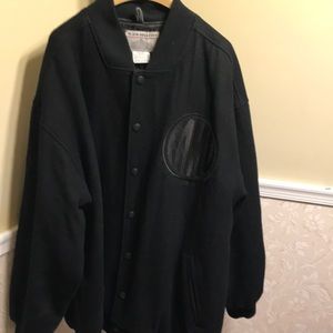 Men’s Black FAMU 3XL Wool button up jacket